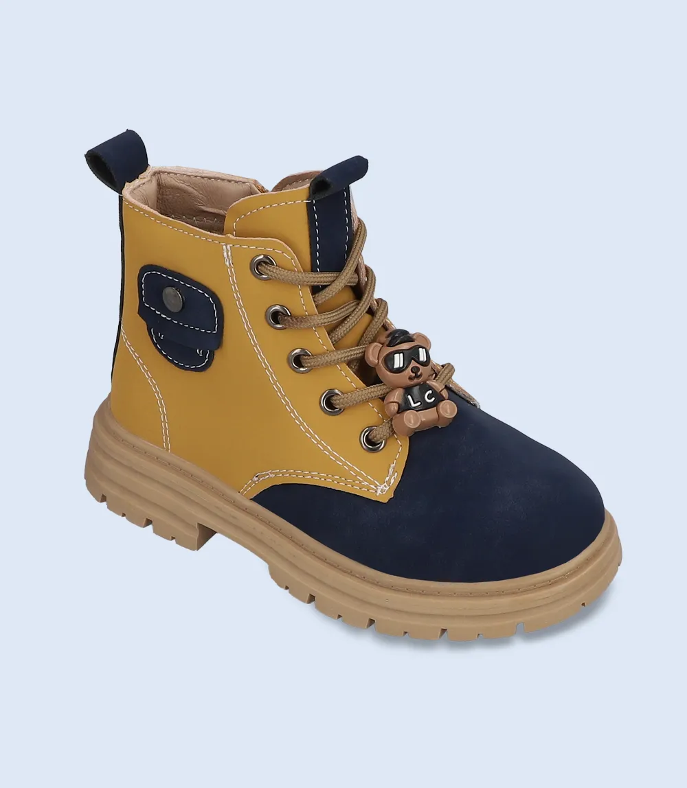 Navy Boys Smart Dress Boots