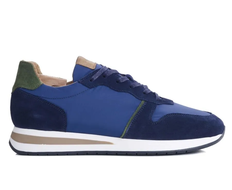 Navy suede and Green Men's Trainers - MURTOA