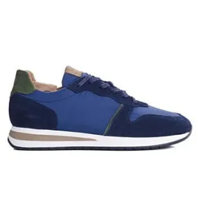 Navy suede and Green Men's Trainers - MURTOA