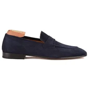 Navy Suede Loafers - BRIONE