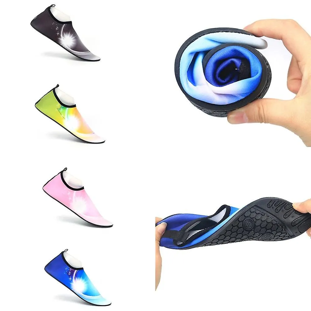 New Unisex Shoes With Indoor Yoga Fitness Shoes Speed Interference Water Beach Shoes Couples Portable Swimming Shoes Aqua ShoesC