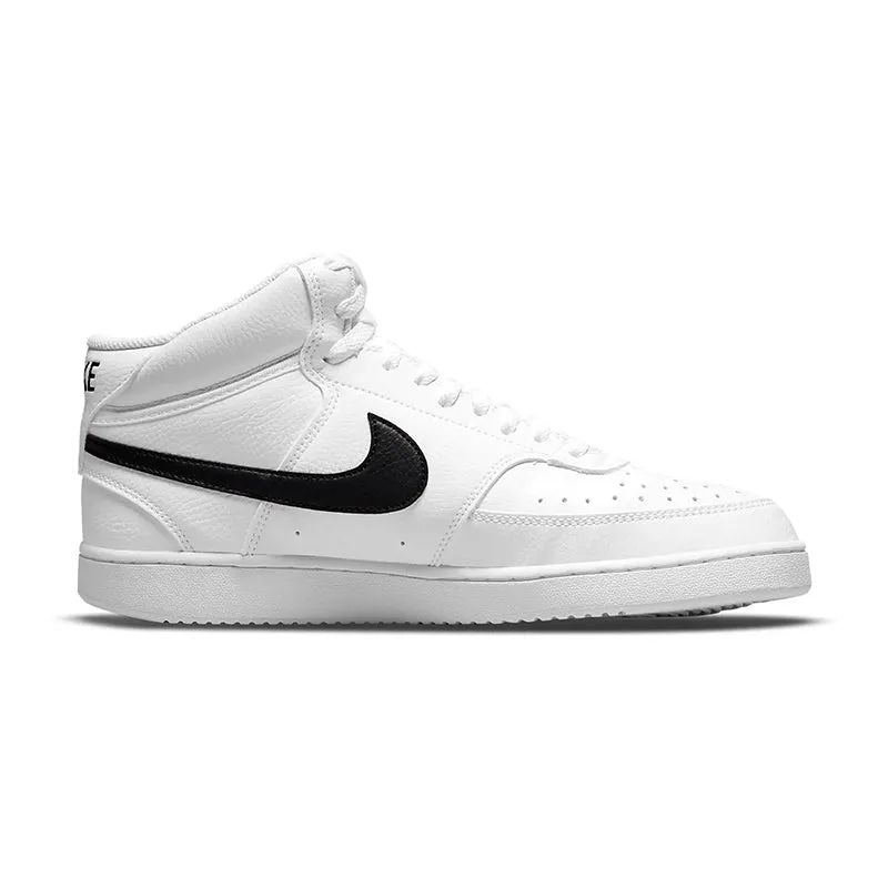 Next Nature White/White/Black Men's Court Vision Mid