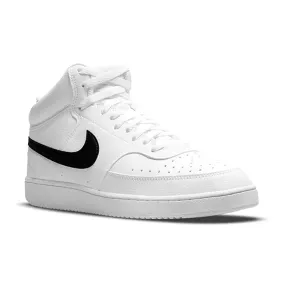 Next Nature White/White/Black Men's Court Vision Mid