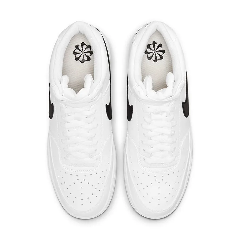 Next Nature White/White/Black Men's Court Vision Mid