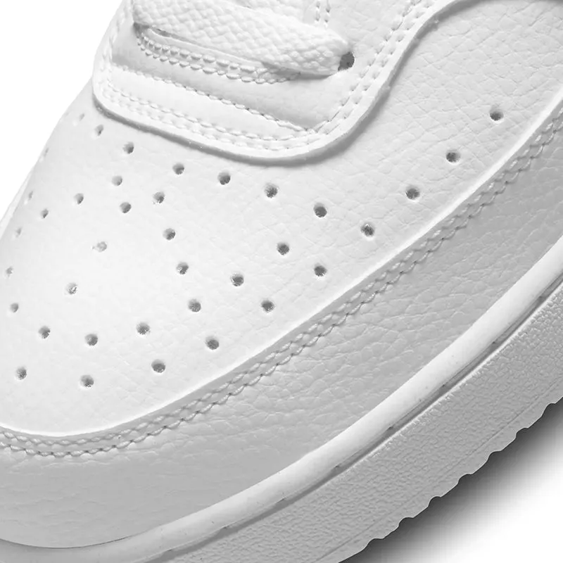 Next Nature White/White/Black Men's Court Vision Mid