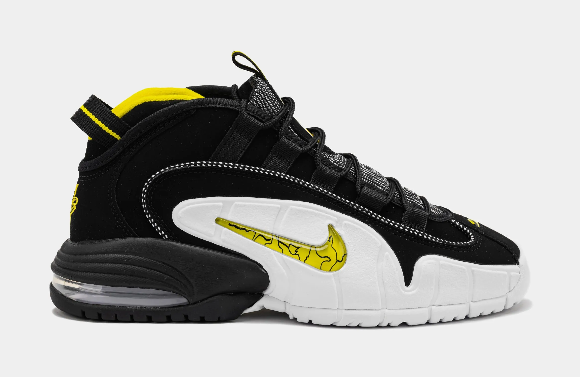 Nike Air Max Penny Men's Basketball Shoes - White/Black/Opti Yellow