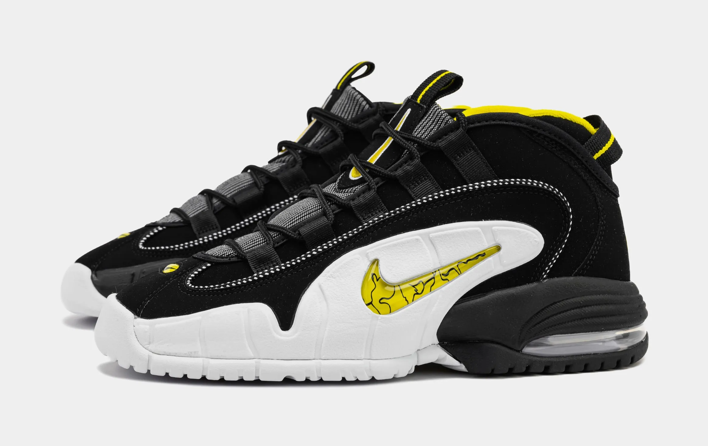 Nike Air Max Penny Men's Basketball Shoes - White/Black/Opti Yellow