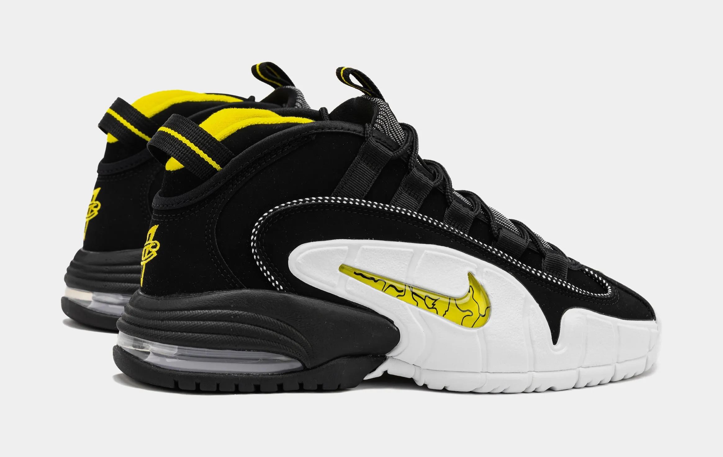 Nike Air Max Penny Men's Basketball Shoes - White/Black/Opti Yellow