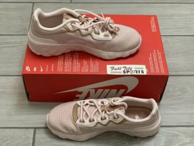 Nike explore strada cd7091-601 pink rose running shoes lace up women's size 7.5