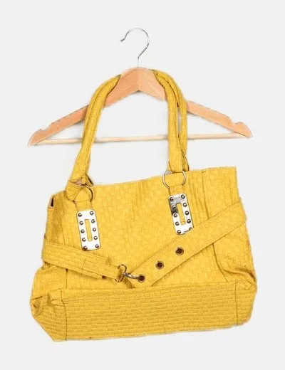 NoName Bolso maxi tote amarillo