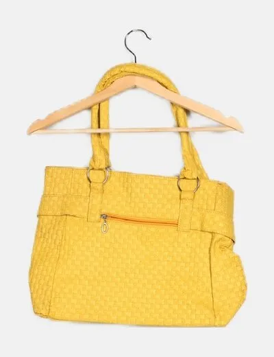 NoName Bolso maxi tote amarillo