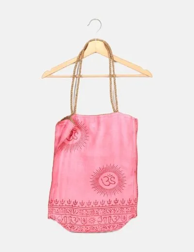 NoName Tote bag combinado rosa