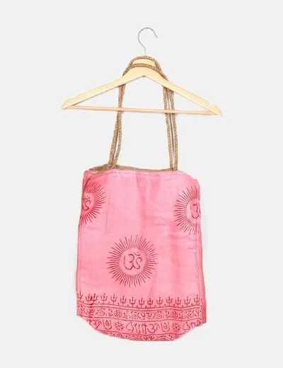 NoName Tote bag combinado rosa