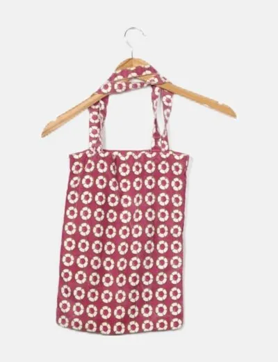 NoName Tote bag rosa estampado