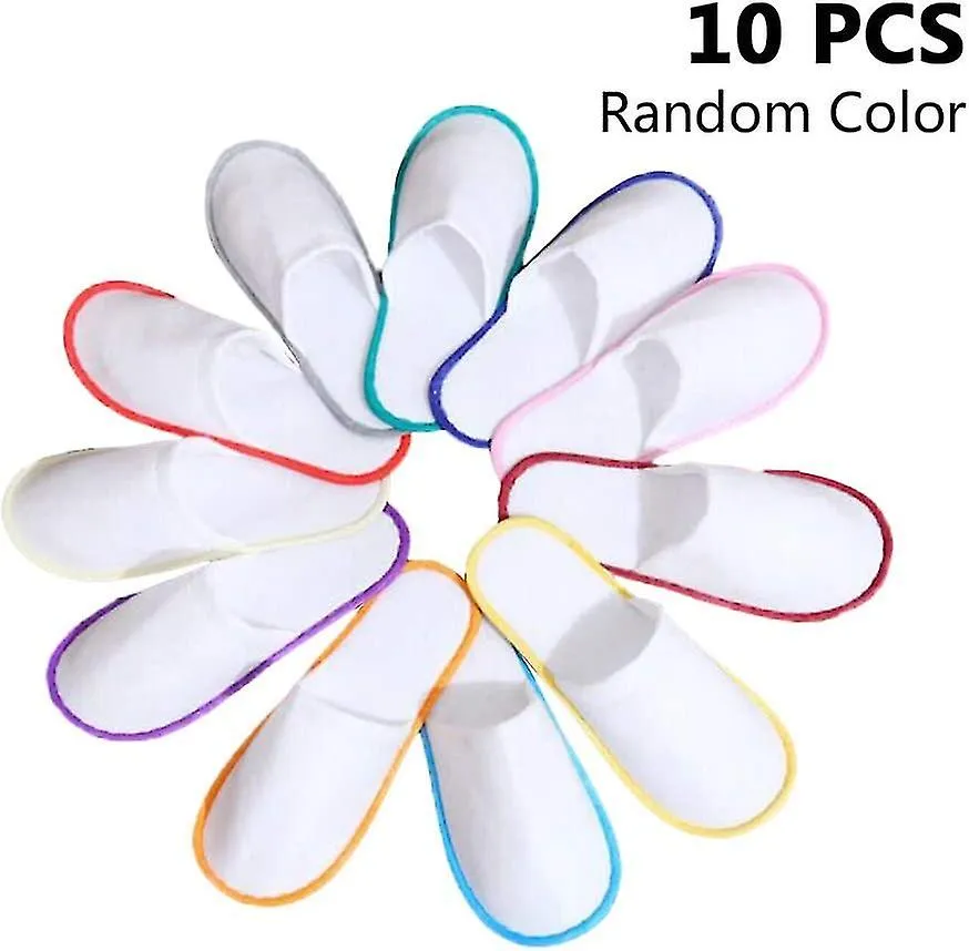 Numb 10 Pair Spa Flip Flops Disposable Slippers For Hotel Guests, Non-slip Slippers, More Breathable And More Comfortable