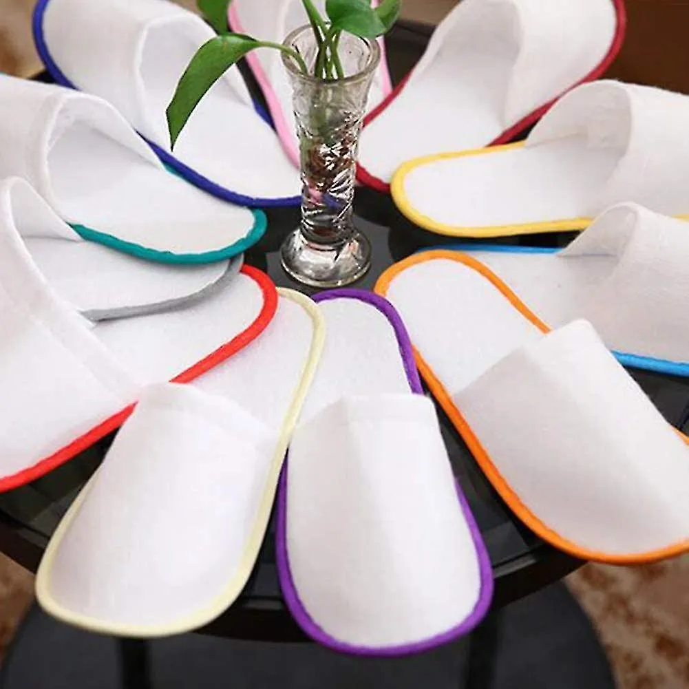 Numb 10 Pair Spa Flip Flops Disposable Slippers For Hotel Guests, Non-slip Slippers, More Breathable And More Comfortable