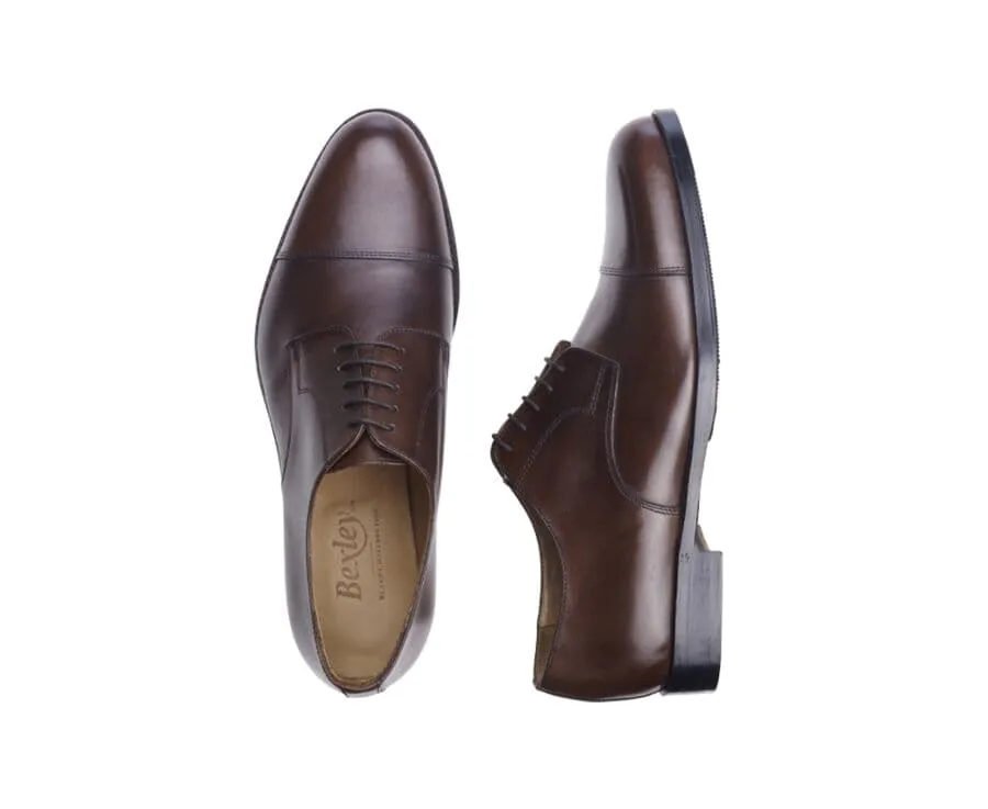 Patina Chocolate Derby Shoes - Rubber pad - MAYFAIR CLASSIC PATIN