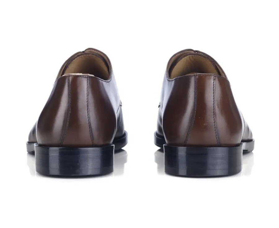 Patina Chocolate Derby Shoes - Rubber pad - MAYFAIR CLASSIC PATIN