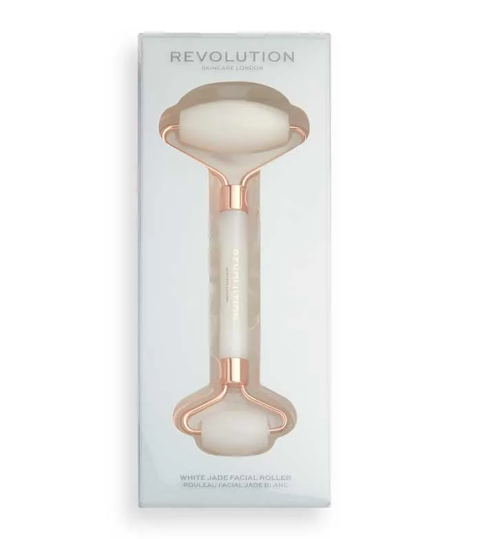 Revolution Skincare - Rodillo facial de jade blanco