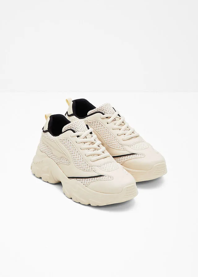 Sneakers bajos Beige