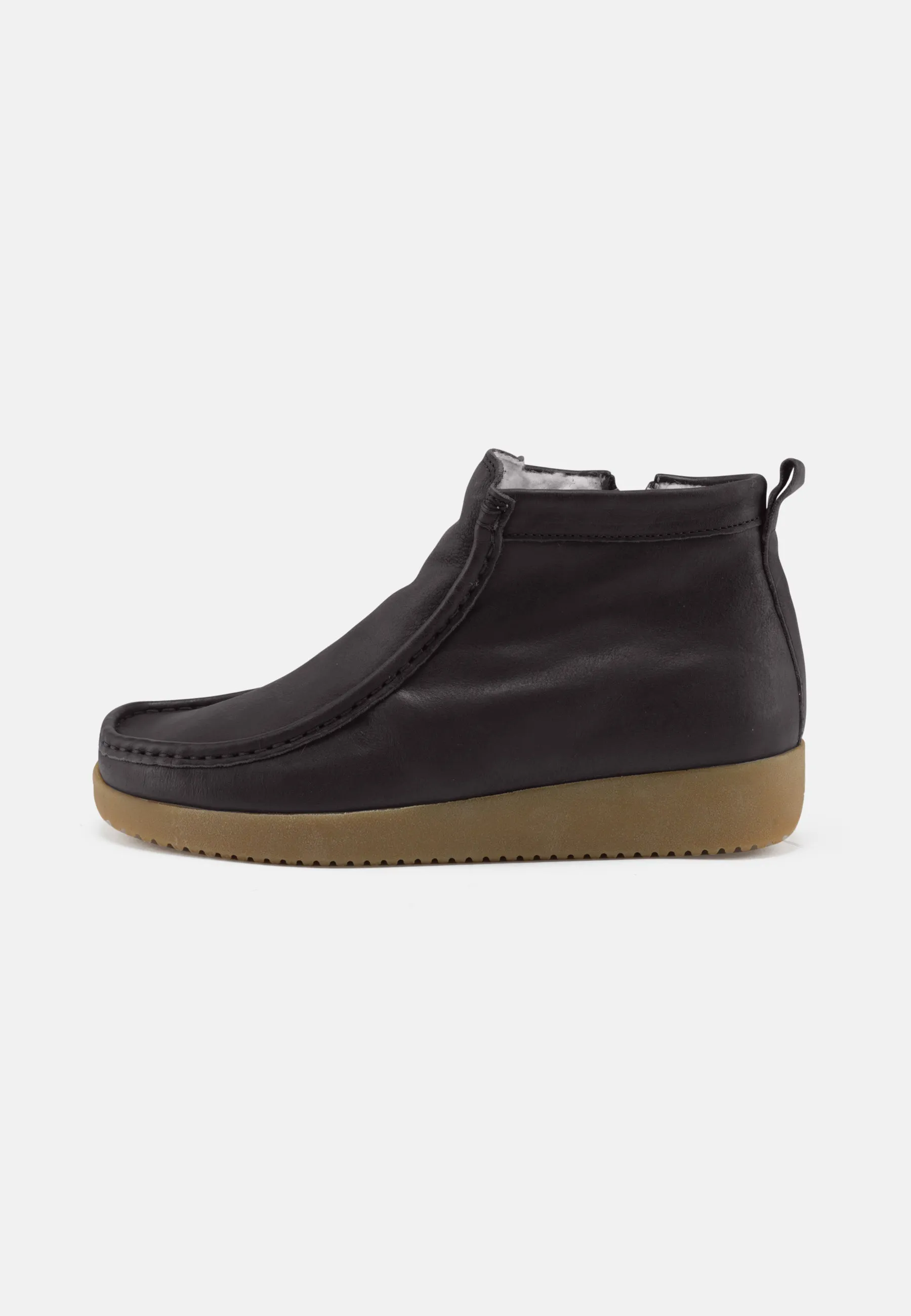 Sofia Warm Leather Boots - Oily Nubuck, Bison