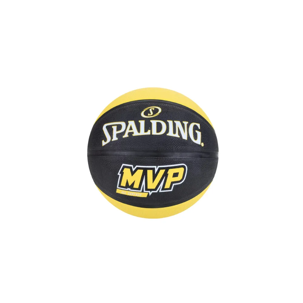 Spalding MVP Rubber Basketball - Yellow/Black