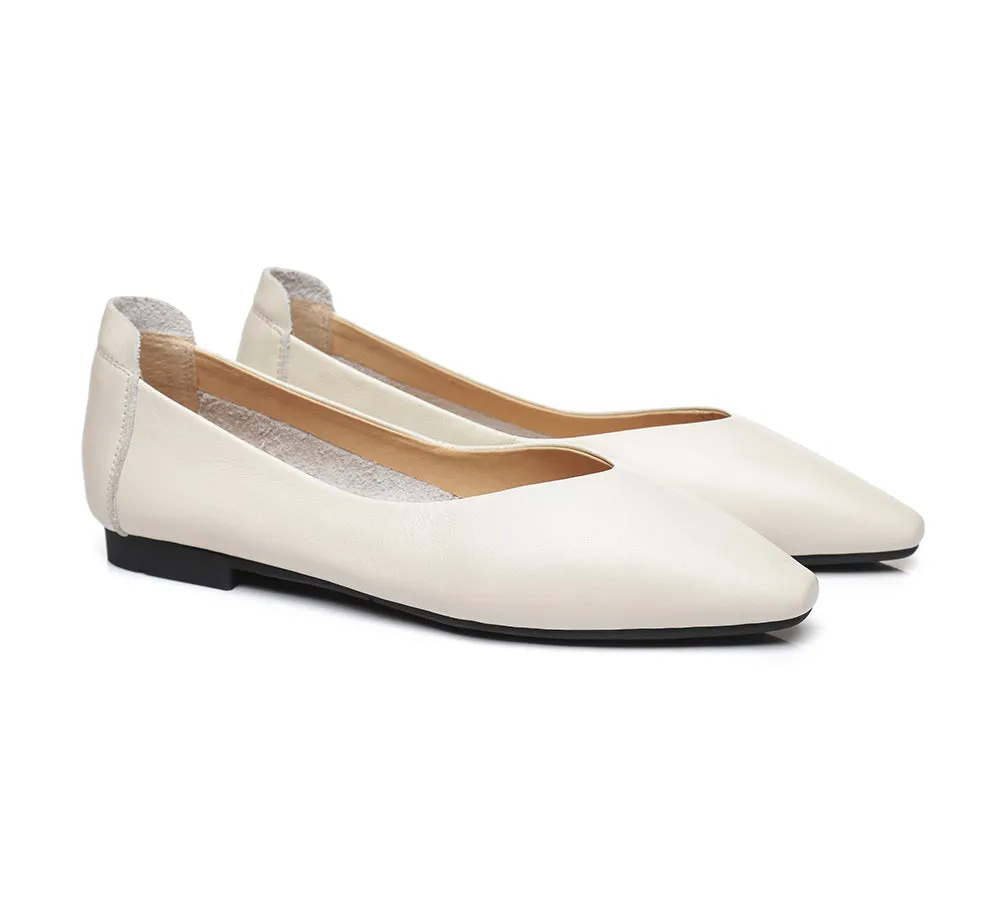 TARRAMARRA Ballet Flats Women Everly Pointed Toe Leather