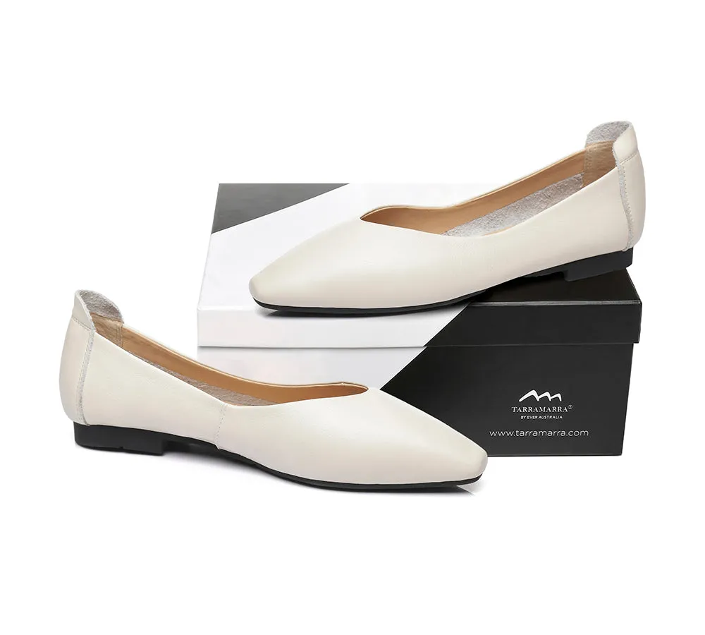 TARRAMARRA Ballet Flats Women Everly Pointed Toe Leather