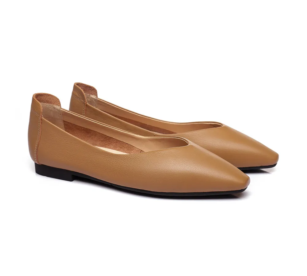 TARRAMARRA Ballet Flats Women Everly Pointed Toe Leather