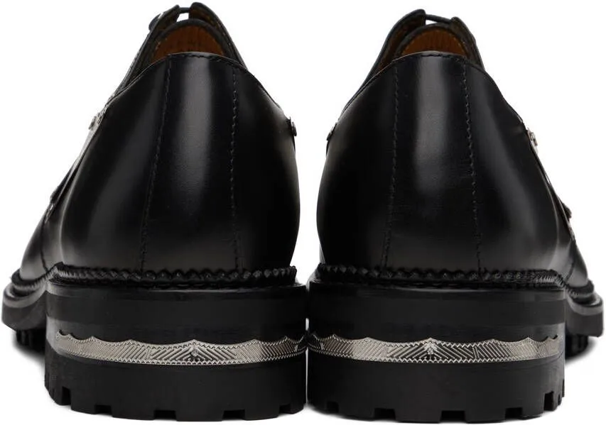 Toga Virilis Black Metal Plate Oxfords