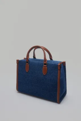 Tote logo denim