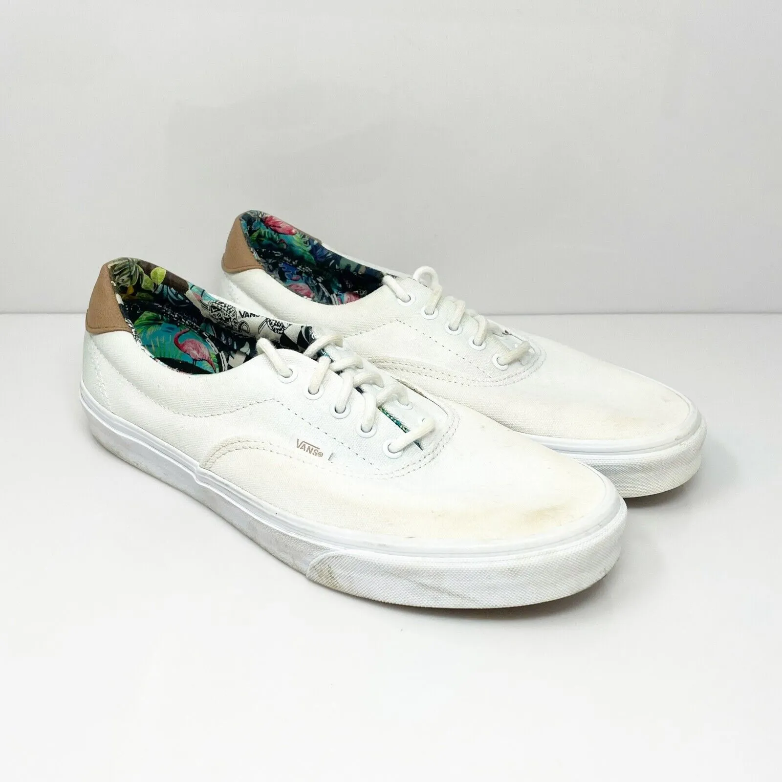 Vans Mens Era 59 721356 White Casual Shoes Sneakers Size 13