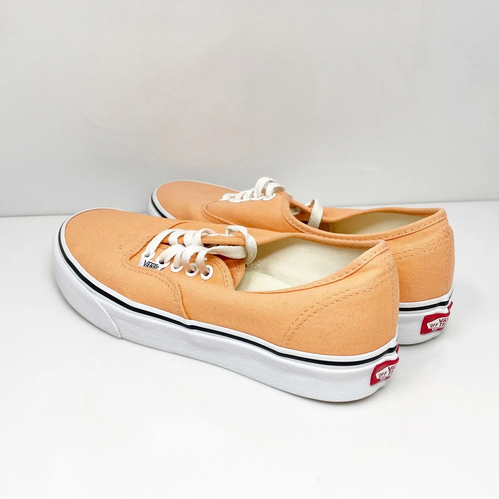 Vans Unisex Off The Wall 721356 Orange Casual Shoes Sneakers Size M 7 W 8.5