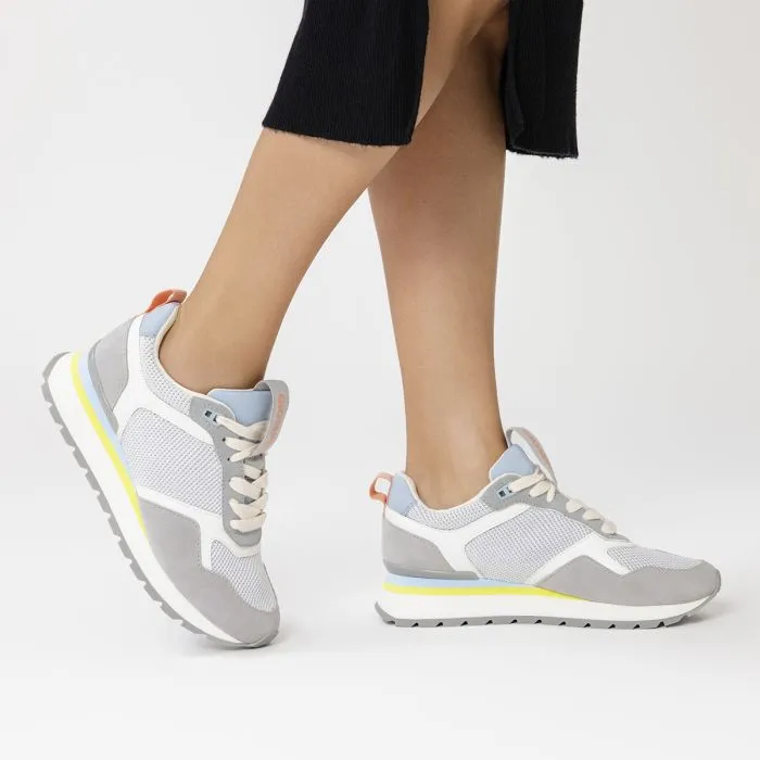 WHITE SNEAKERS WITH MULTICOLOR DETAILS FOR WOMEN WAUSAU