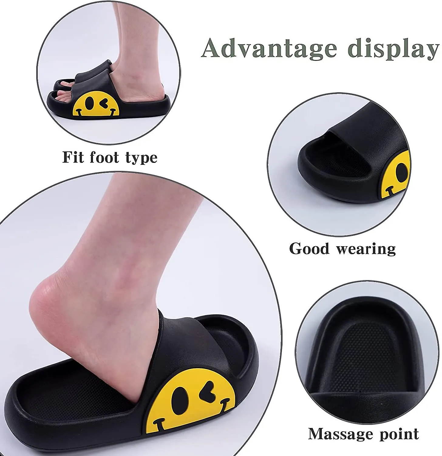 Women's Beach Slippers Summer Slippers Sandals, Soft Kids Slippers, Non-slip Shower Bathroom Slippers For Indoors And Outdoo