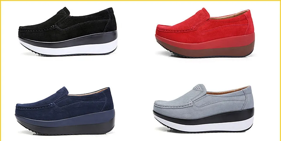 Women's Slip-On Moccasins | Handmade Casual Shoes | Round Toe