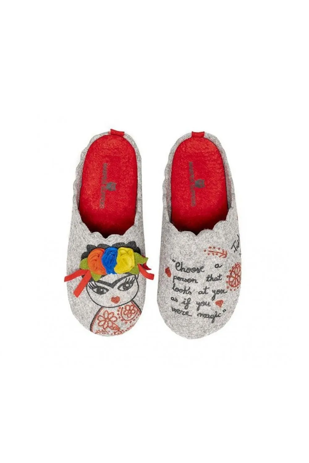 Zapatilla mujer Marpen Slippers Frida gris 30310-frida