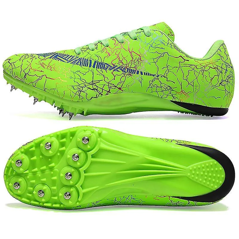 Zapatos de pista y campo para hombres Spikes Track Race Jumping Sneakers Professional Running Nail Spikes Shoes Hj259